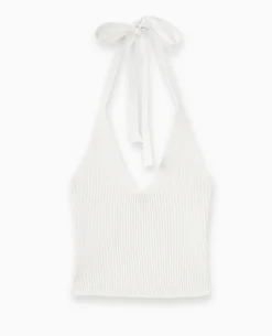 Dos-nu En Maille Tricot - Blanc