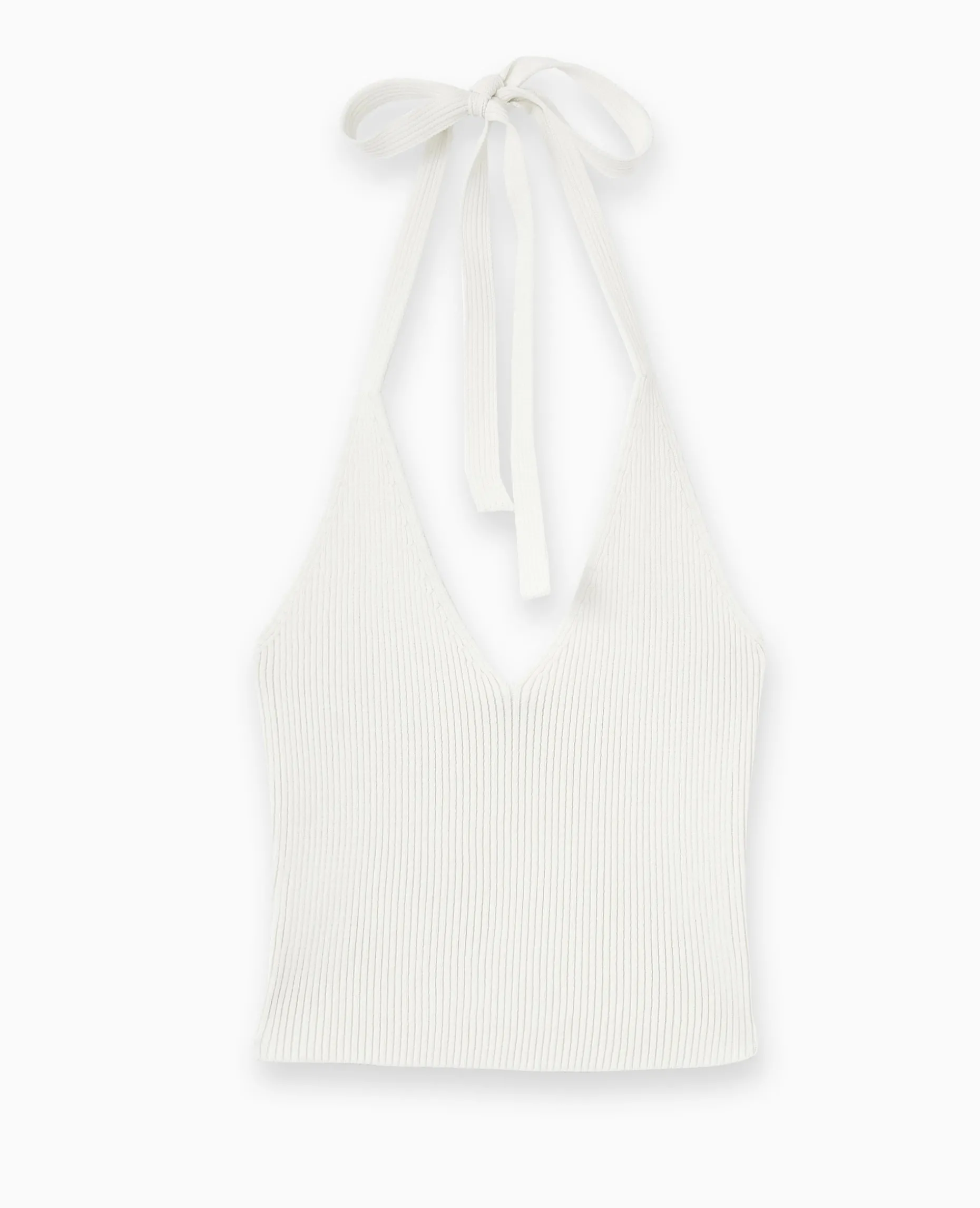 Dos-nu En Maille Tricot - Blanc
