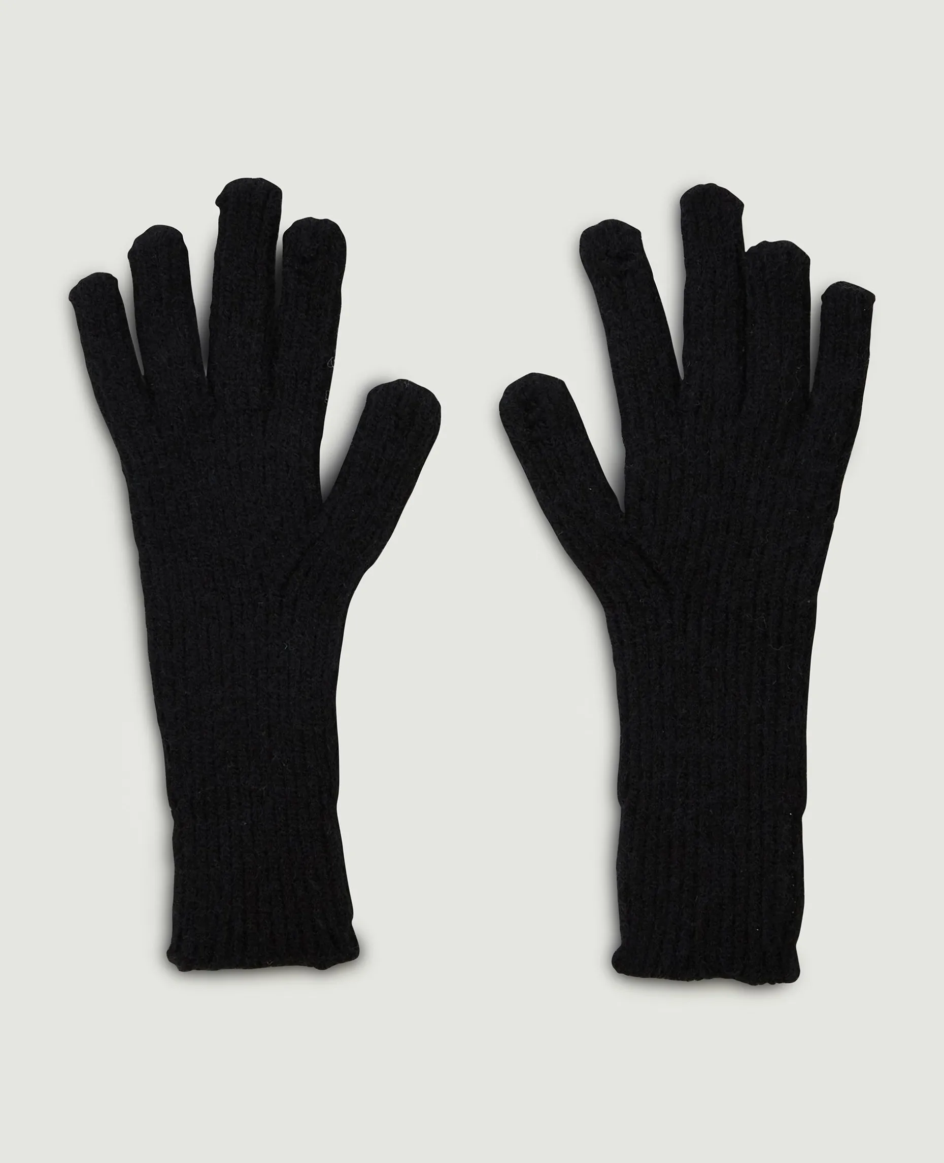 Gants En Tricot Pour écran Tactile - Noir