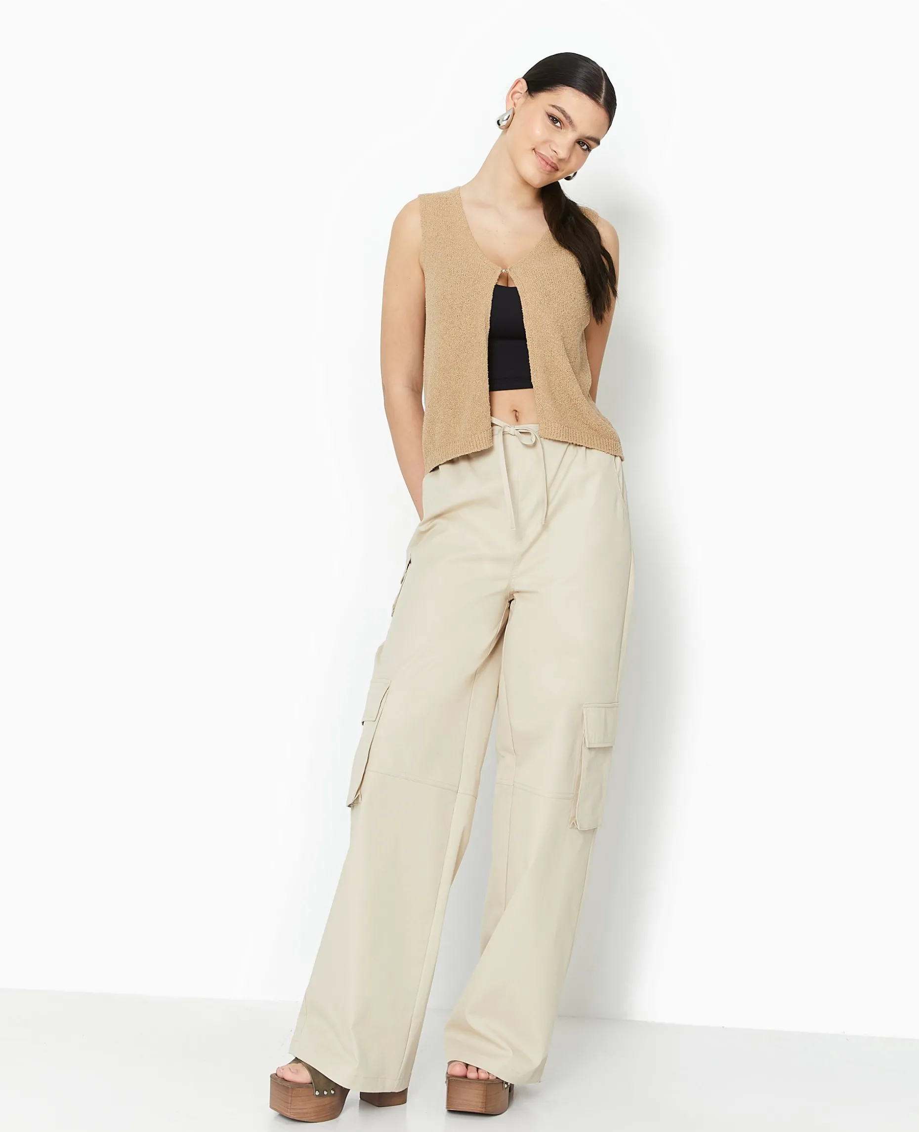 Gilet Sans Manches - Taupe