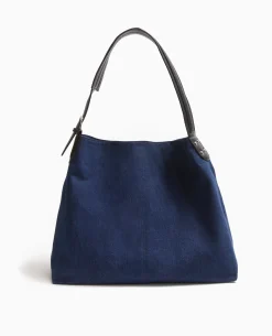 Grand Sac En Jean XXL Avec Bandouliè;re Ceinture - Bleu