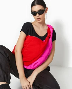 Grand Sac En Matiè;re Matelassée - Rouge