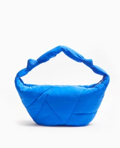 Grand Sac En Matiè;re Matelassé - Bleu électrique