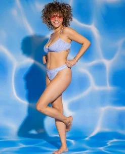 Haut De Maillot Corbeille - Bleu Clair