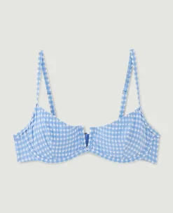 Haut De Maillot Corbeille - Bleu Clair