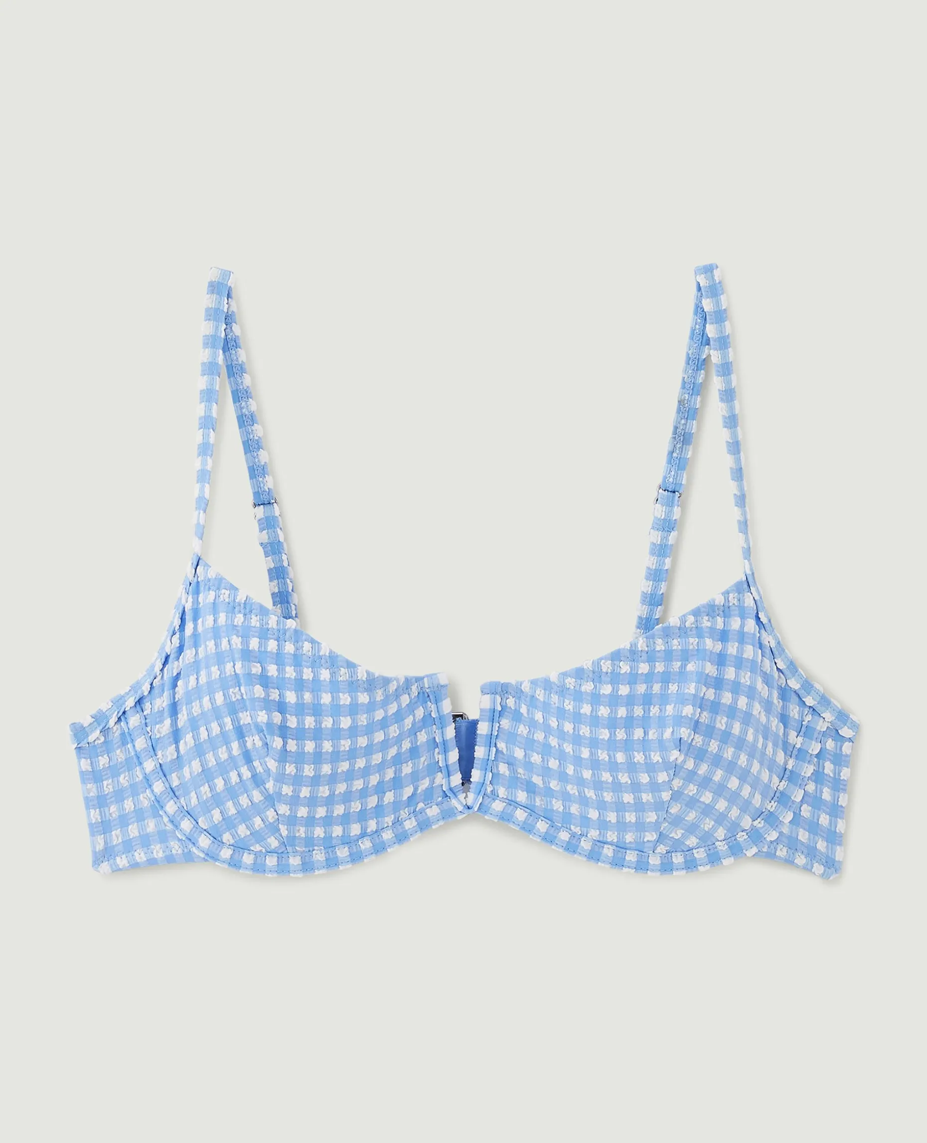 Haut De Maillot Corbeille - Bleu Clair