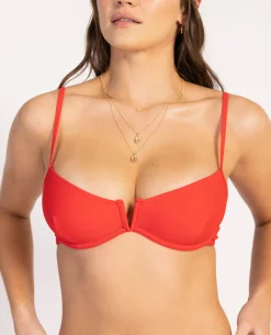 Haut De Maillot Corbeille - Rouge