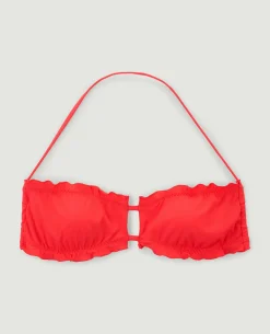 Haut De Maillot De Bain Bandeau - Rouge