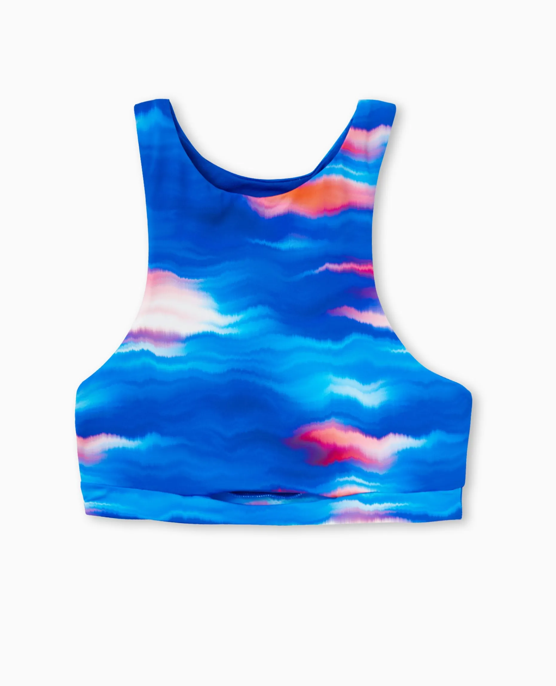 Haut De Maillot De Bain Brassiè;re Avec Cut Out - Bleu électrique