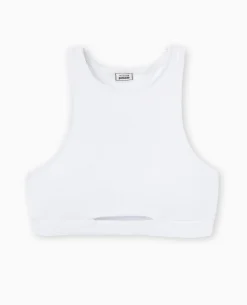Haut De Maillot De Bain Brassiè;re Avec Cut Out - Blanc