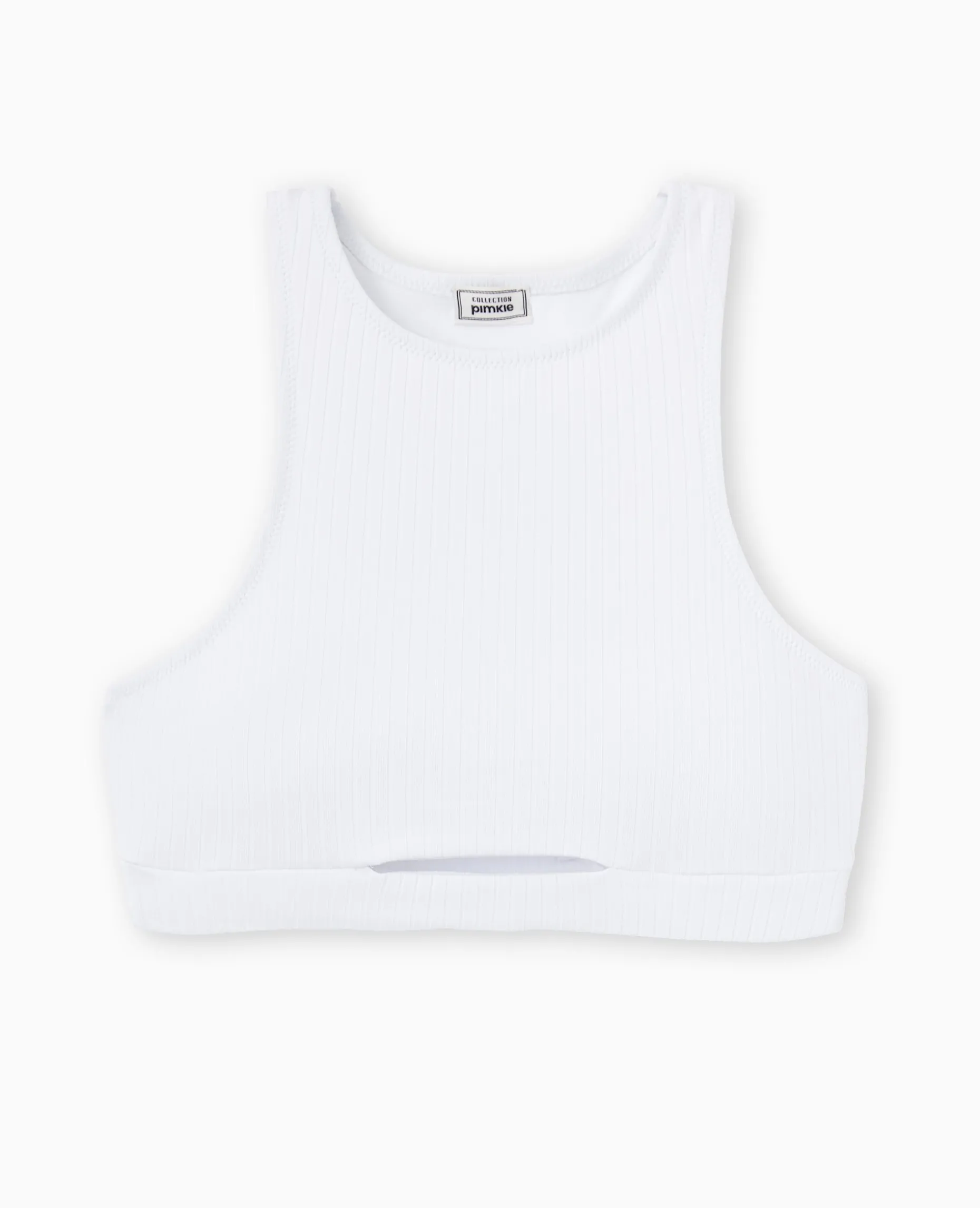 Haut De Maillot De Bain Brassiè;re Avec Cut Out - Blanc