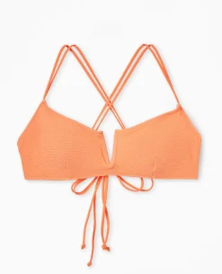Haut De Maillot De Bain Brassiè;re - Orange Fluo
