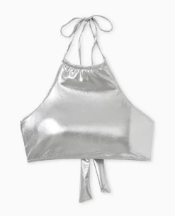 Haut De Maillot De Bain Brassiè;re - Argenté
