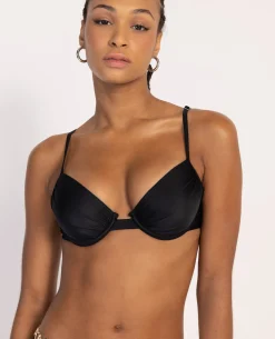Haut De Maillot De Bain Push Up - Noir