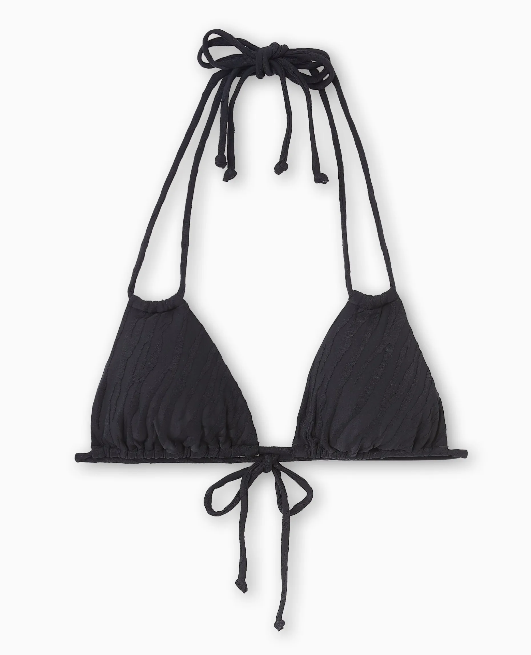 Haut De Maillot De Bain Triangle Multiposition - Noir