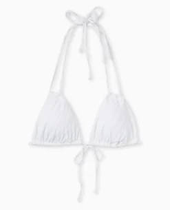 Haut De Maillot De Bain Triangle Multiposition - Blanc