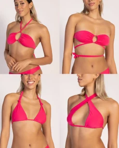 Haut De Maillot Triangle 8 Positions - Noir