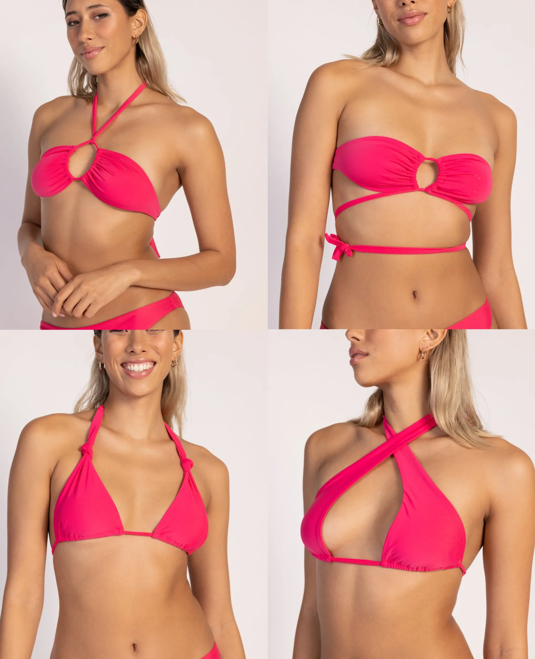 Haut De Maillot Triangle 8 Positions - Noir