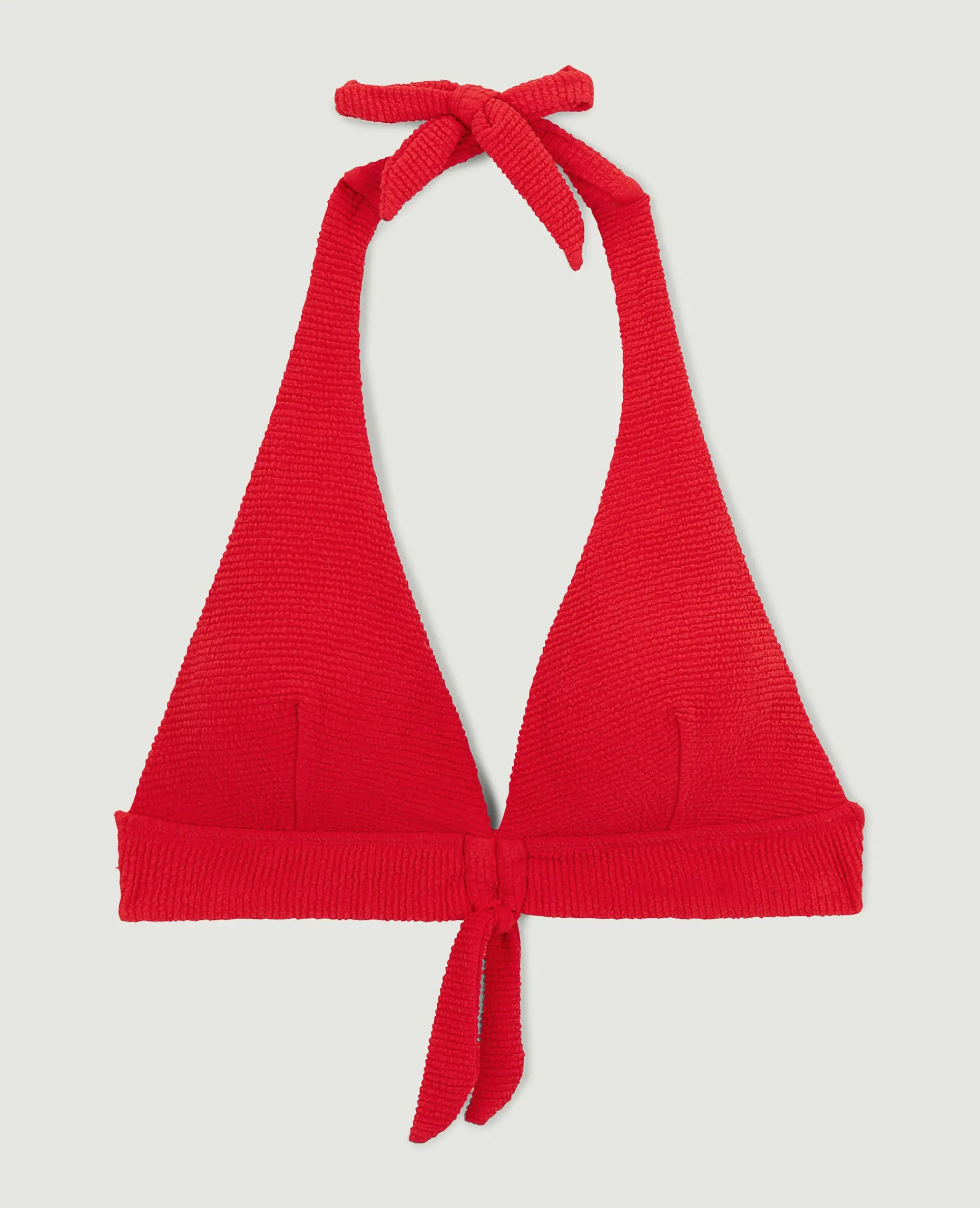 Haut De Maillot Triangle Foulard - Rouge