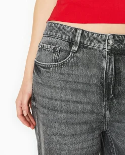 Jean Baggy Loose Taille Regular - Gris Foncé