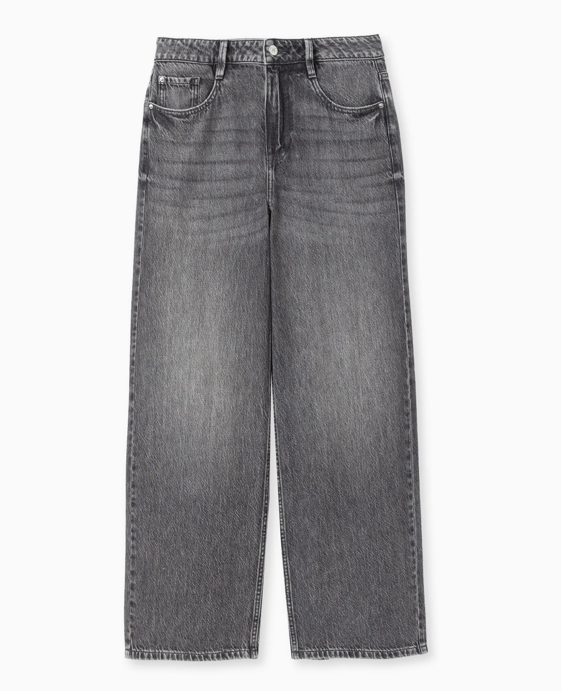 Jean Baggy Loose Taille Regular - Gris Foncé