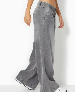 Jean Baggy Loose Taille Regular - Blanc