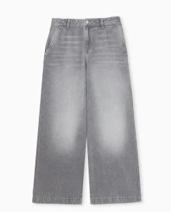 Jean Baggy Loose Taille Regular - Blanc