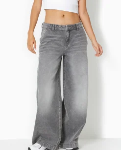 Jean Baggy Loose Taille Regular - Blanc