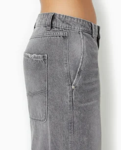 Jean Baggy Loose Taille Regular - Blanc