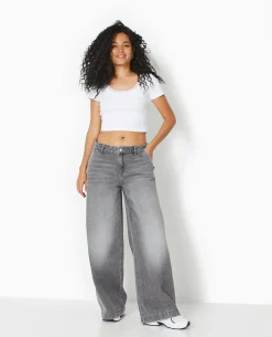 Jean Baggy Loose Taille Regular - Blanc