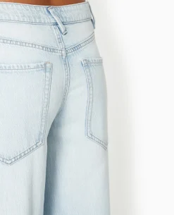 Jean Baggy Taille Haute - Bleu Clair