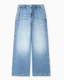 Jean Baggy Taille Regular - Bleu