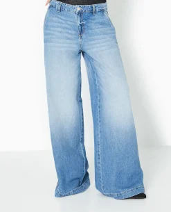 Jean Baggy Taille Regular - Bleu