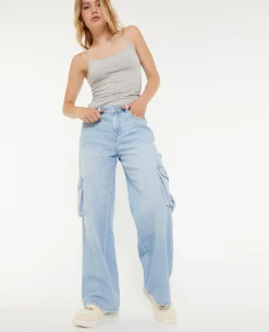 Jean Cargo Large - Bleu