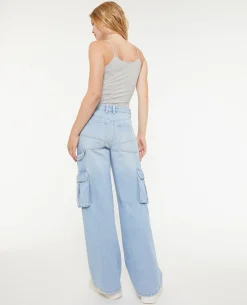 Jean Cargo Large - Bleu