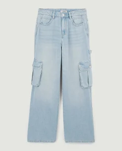 Jean Cargo Large - Bleu
