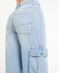 Jean Cargo Large - Bleu