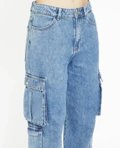 Jean Cargo Large - Bleu
