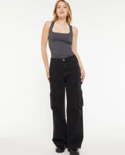 Jean Cargo Large - Noir