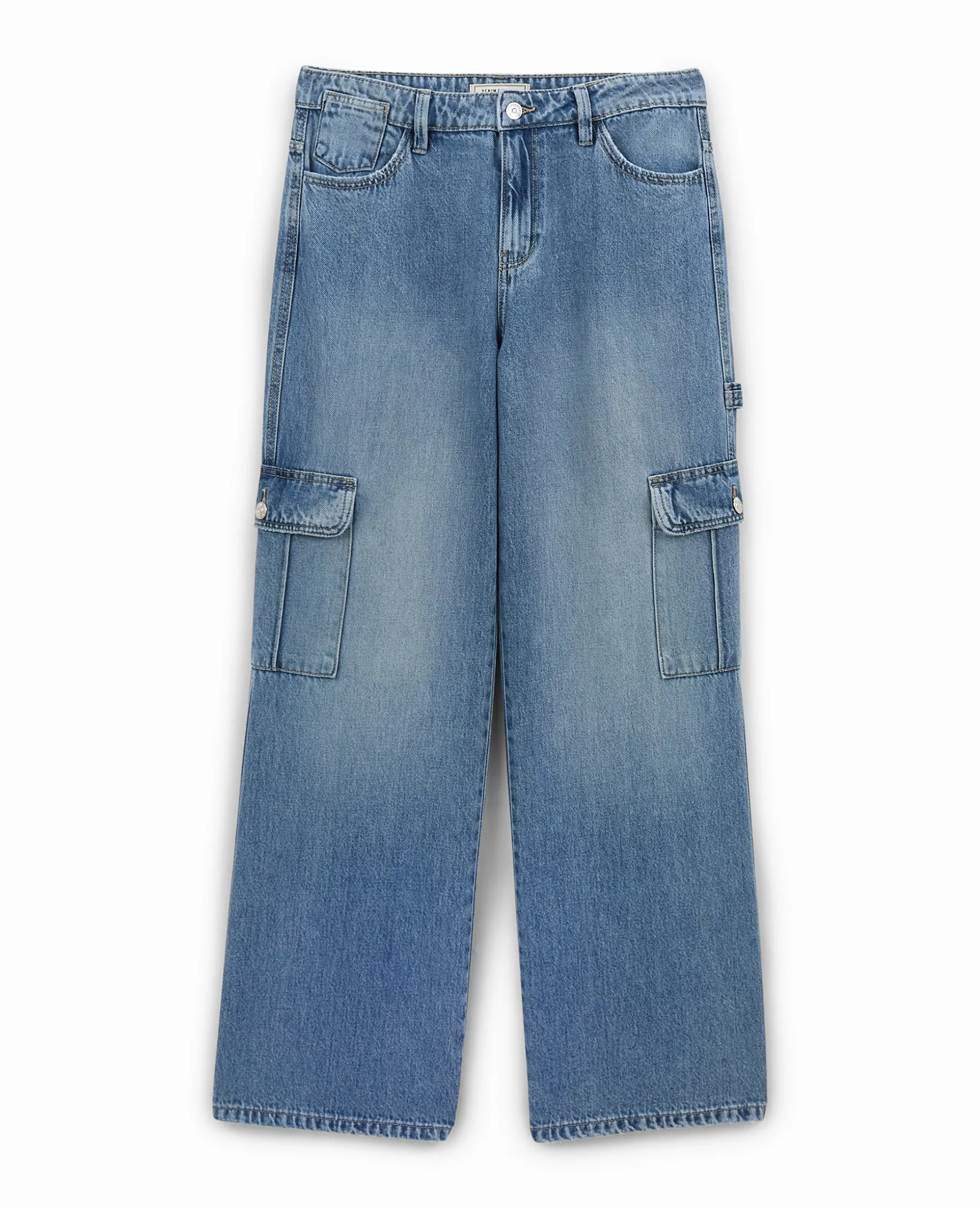 Jean Cargo Taille Standard - Bleu Clair