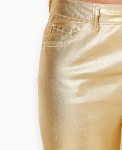 Jean Droit Doré Taille Haute - Doré