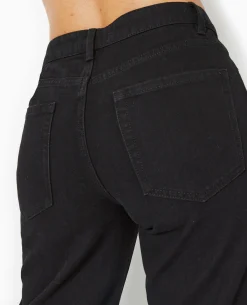 Jean Droit Taille Regular - Noir