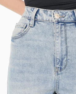 Jean Flare Taille Haute - Rose Clair