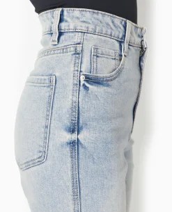 Jean Flare Taille Haute - Rose Clair