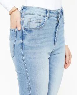 Jean Flare Taille Haute - Bleu