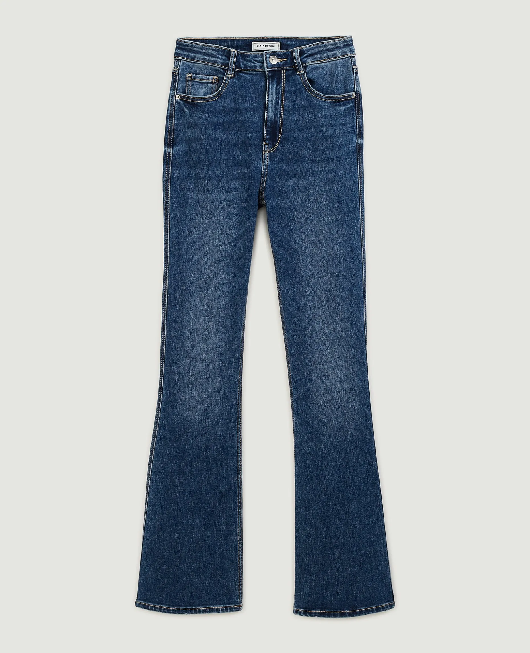 Jean Flare Taille Haute - Bleu Foncé