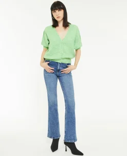 Jean Flare Taille Haute - Bleu