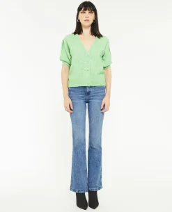 Jean Flare Taille Haute - Bleu