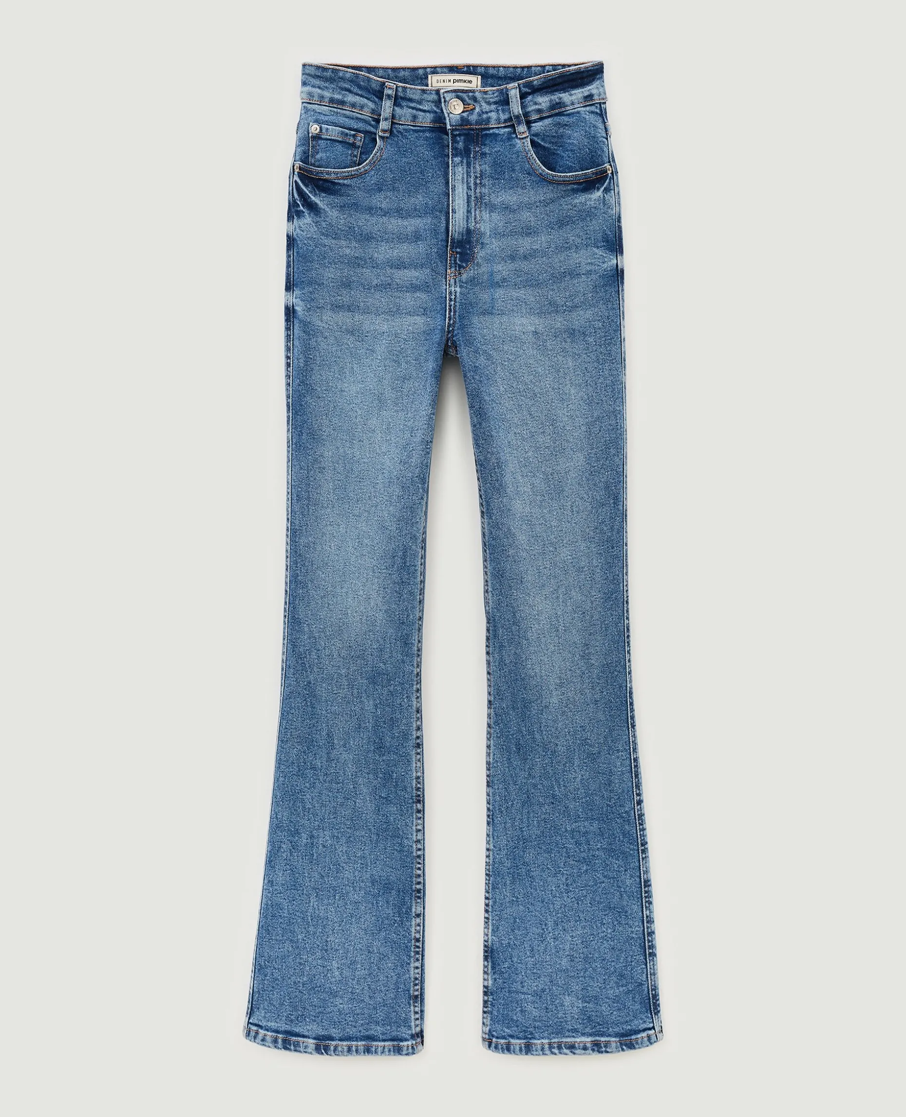 Jean Flare Taille Haute - Bleu