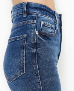 Jean Flare Taille Haute - Bleu